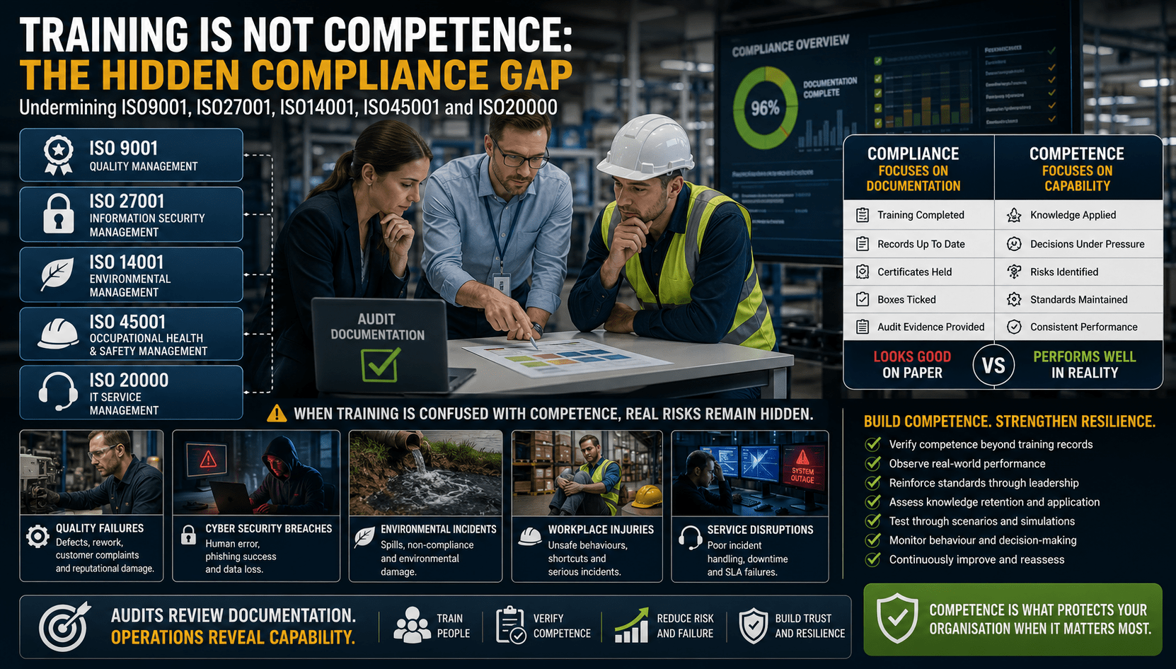 Training Is Not Competence: The Hidden Compliance Gap Undermining ISO9001, ISO27001, ISO14001, ISO45 Compliance Managers - Training Is Not Competence: The Hidden Compliance Gap Undermining ISO9001, ISO27001, ISO14001, ISO45