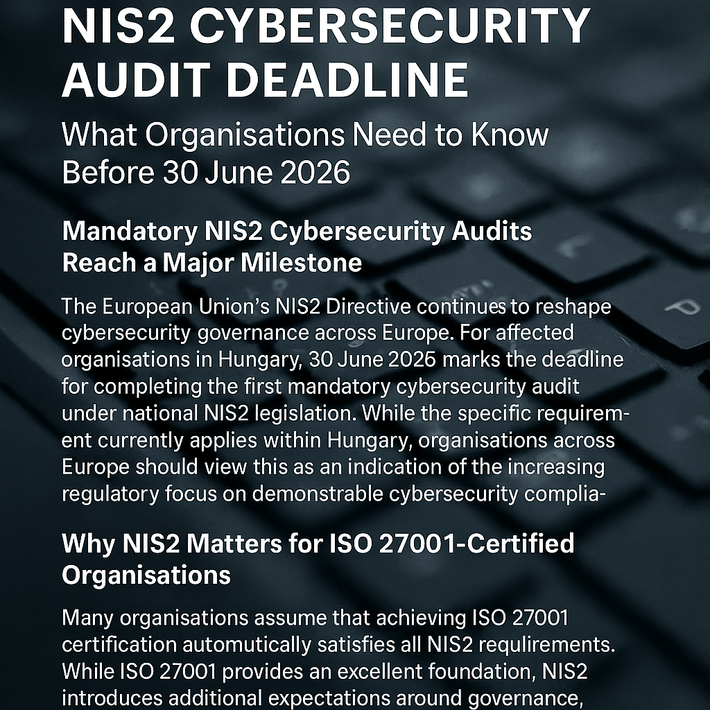 Compliance Managers - NIS2 Cybersecurity Audits: Crucial for ISO Compliance!