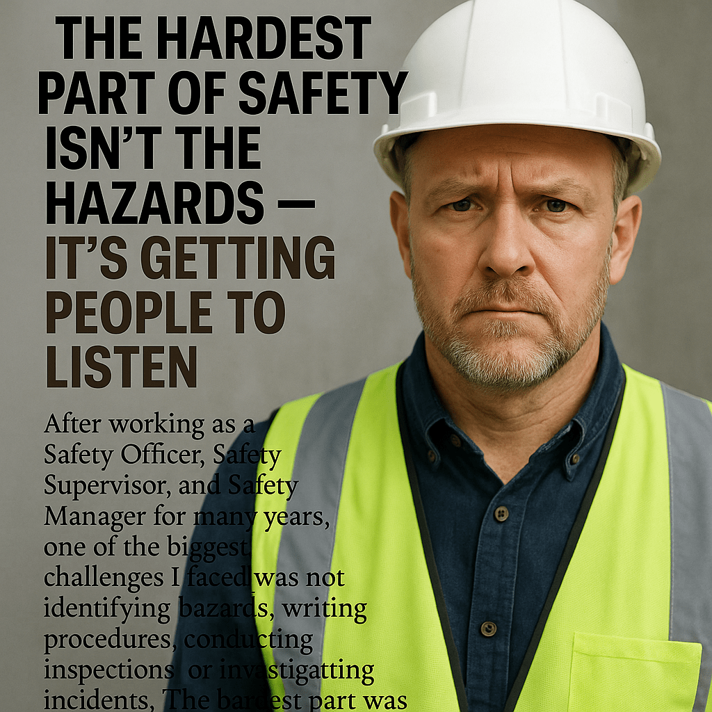 Compliance Managers - The Hardest Part of Safety Isn't the Hazards — It's Getting People to Listen