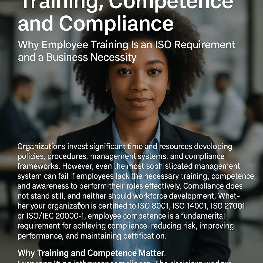 Training and competence are the backbone of compliance management in ISO-certified organizations. Compliance Managers - Training and competence are the backbone of compliance management in ISO-certified organizations.